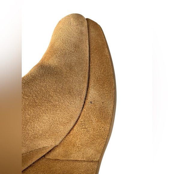 Gianni Bini Brown Suede Lace-Up Wedge Booties Size 8.5M Ankle Boots Corset Back - Picture 9 of 13